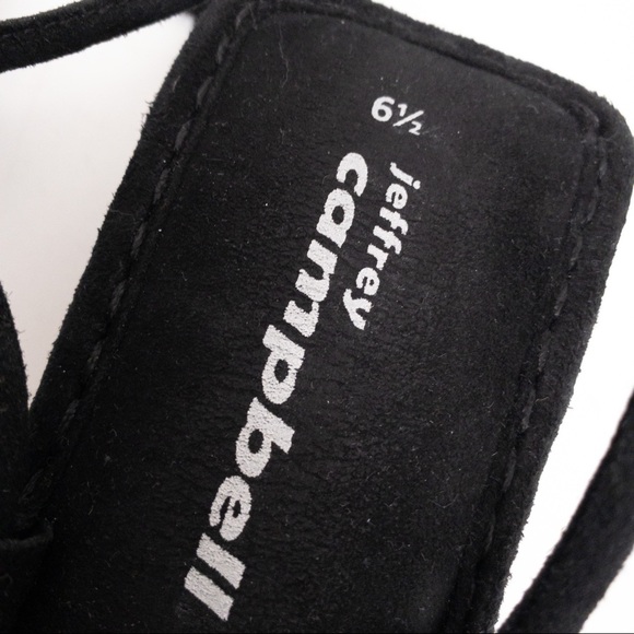 JEFFREY CAMPBELL Kaine Wraparound Tie Sandal Black Size 6.5 - Picture 5 of 9